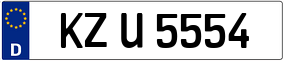 Trailer License Plate